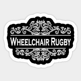 wheelchair Rugby Sticker